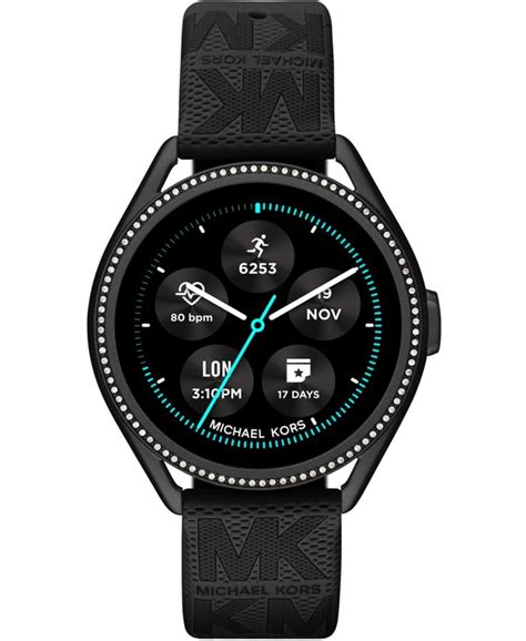 Michael Kors Access Gen 5e MKGO Black Rubber Smartwatch 